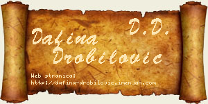 Dafina Drobilović vizit kartica